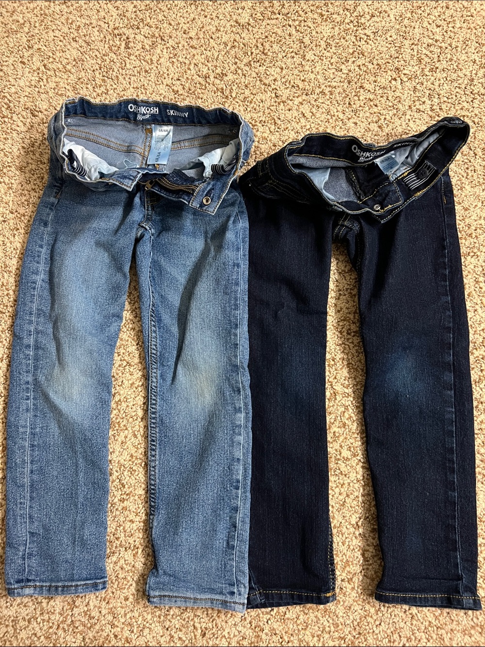 OshKosh B'gosh Skinny Jeans Duo - Light Blue & Dark Blue